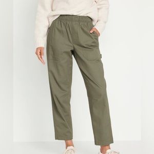 Old Navy High Rise Pull On Cargo Pants - green